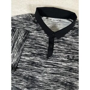 Under Armour Iso Chill Polo Shirt Men's XXL Golf Performance Stretch Black White